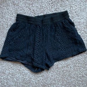 Crochet, lined shorts (size m)
